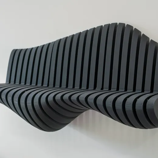 Wavy decorate ribs shelf - photo 4