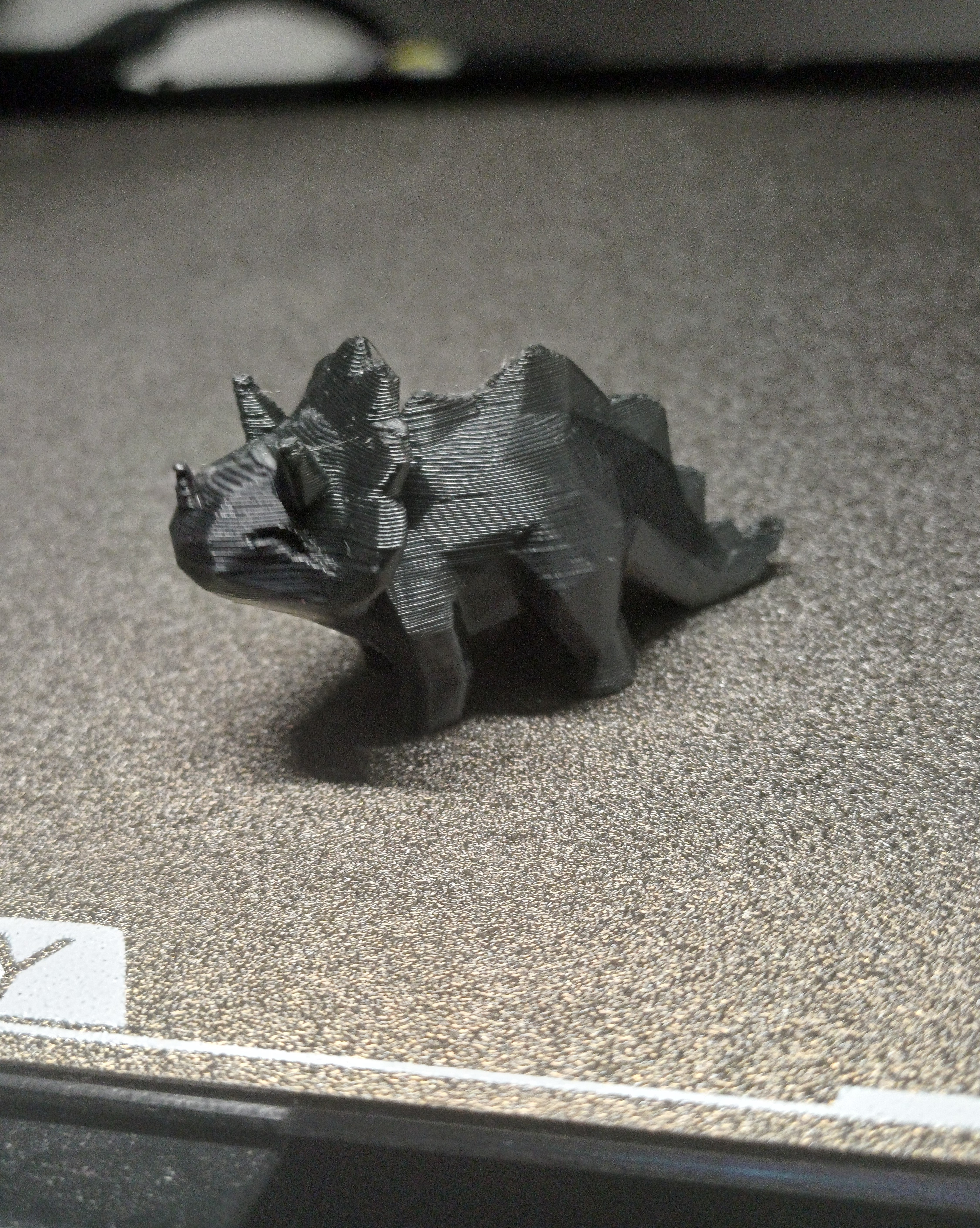 Cute Low-Poly Triceratops Dinosaur Toy