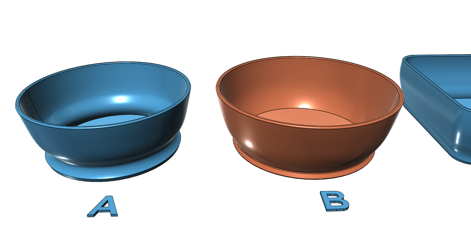 Tray bowl basket easy print without support - photo 2