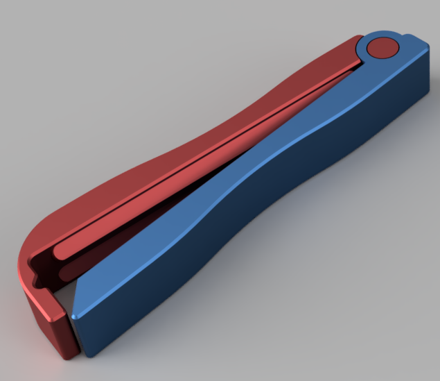 Bag clamp [hinged, print in place]