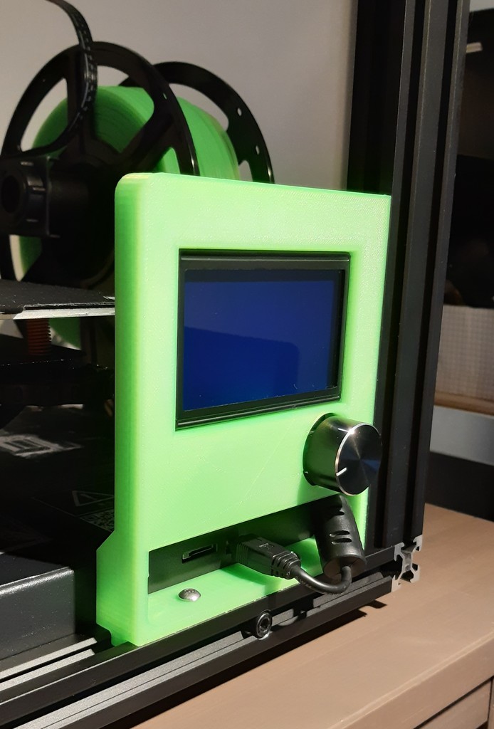 Ender 5 Pro Screen Relocate Bracket Modified - photo 2