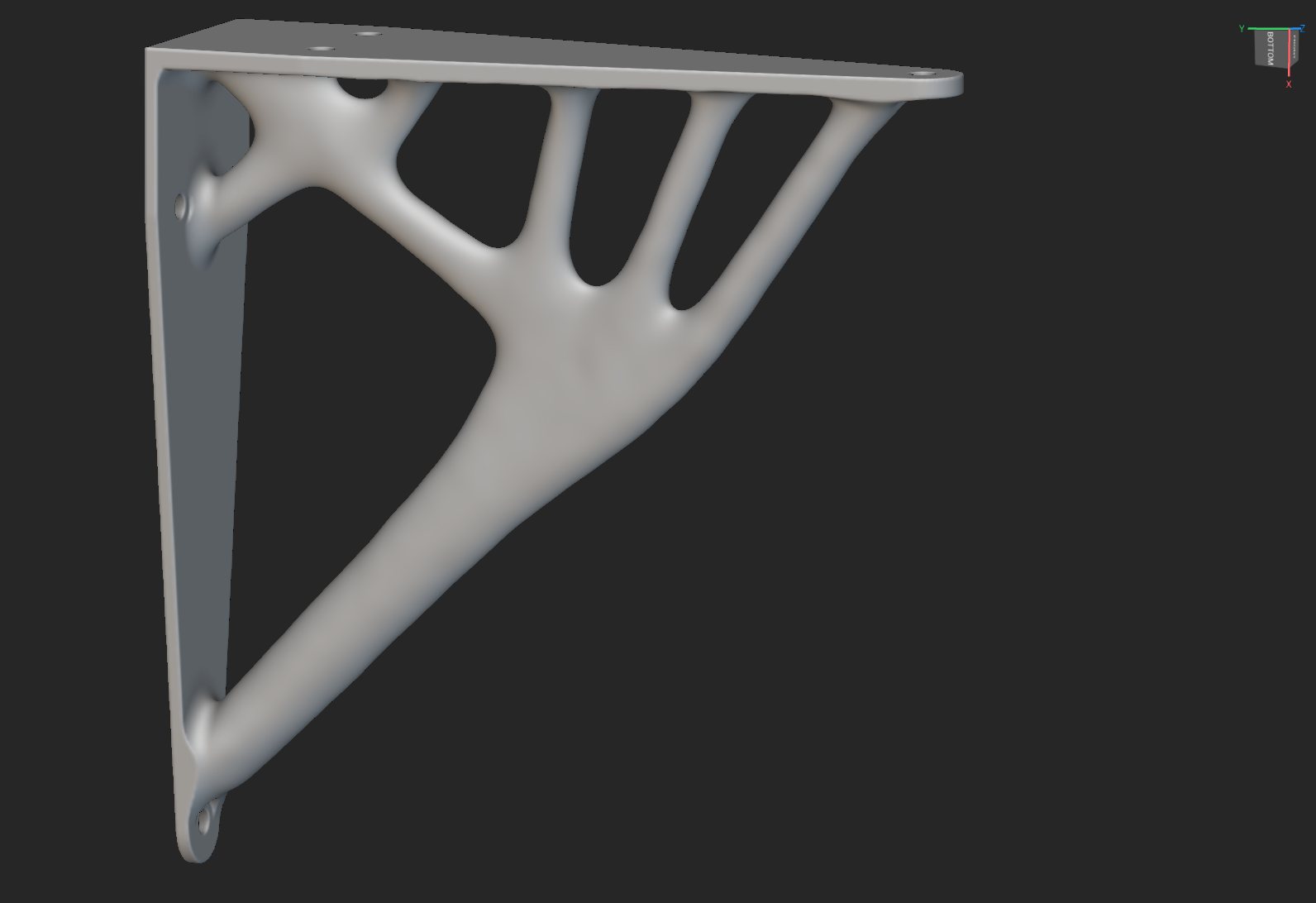 Topology Optimized Shelf Bracket - photo 2