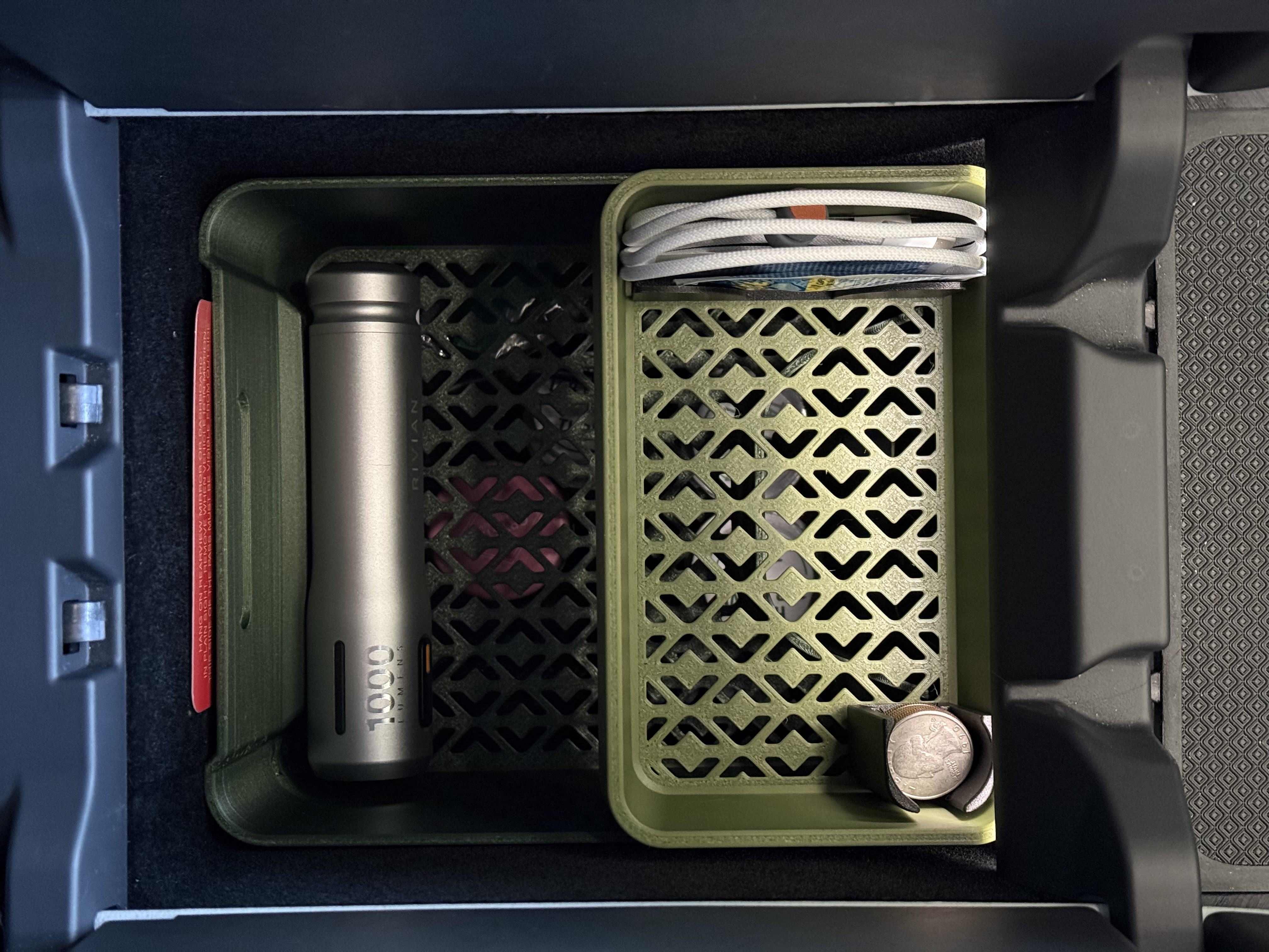 Rivian Customizable Console Organizer - photo 4