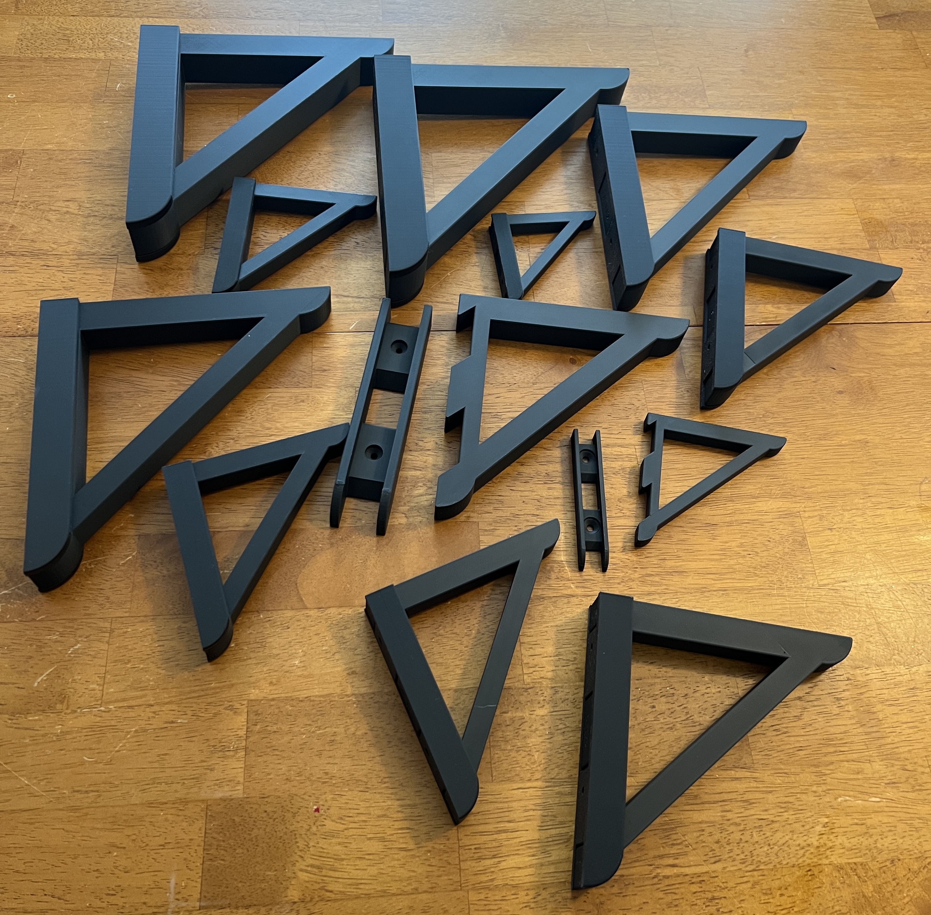 Shelf brackets with French Cleat Mount