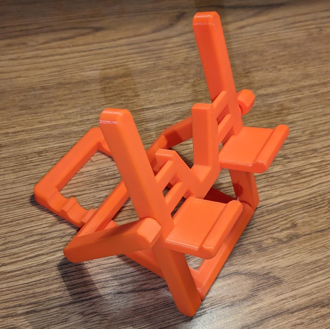 Print in place adjustable phone stand