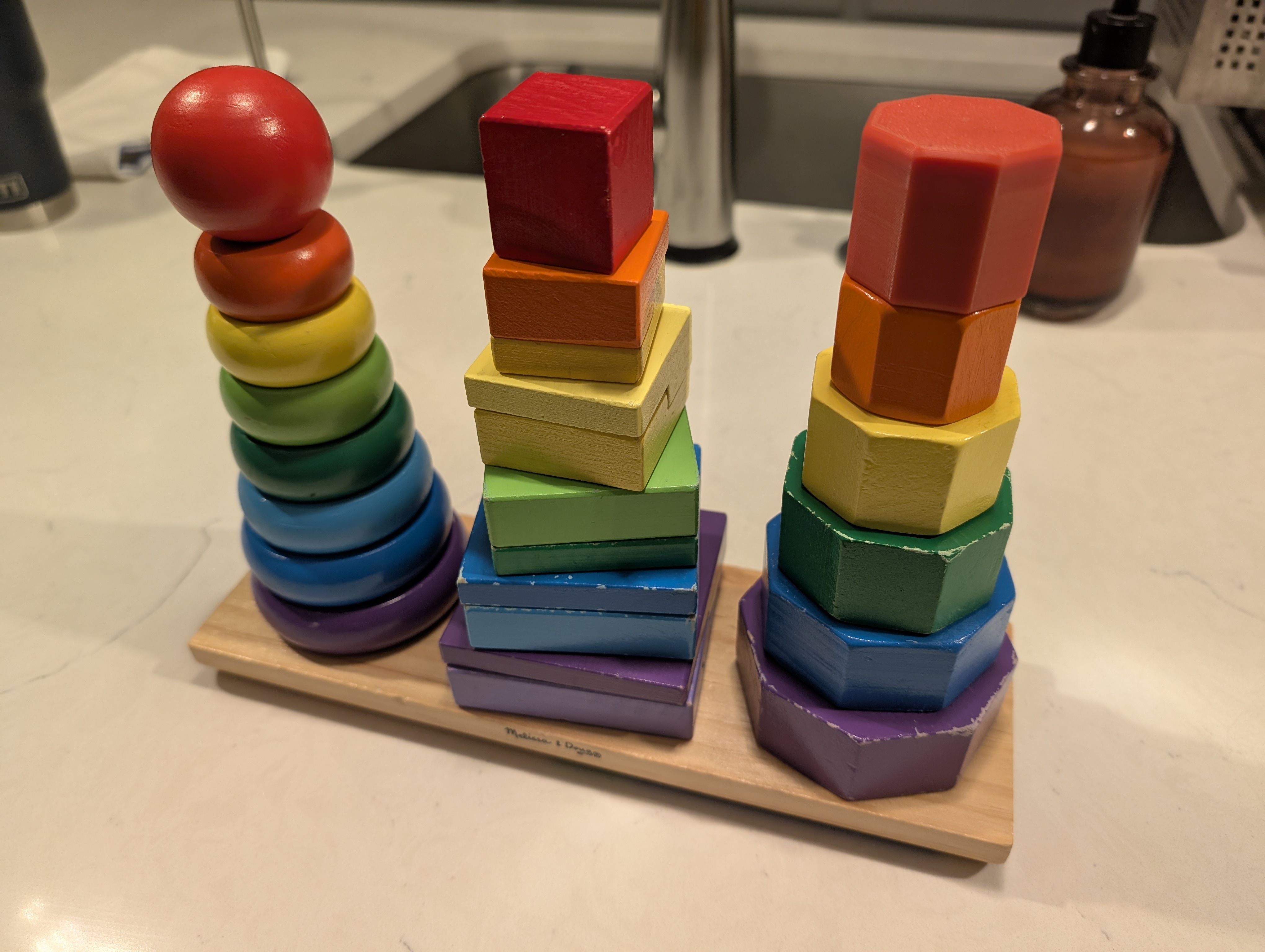Octagon Topper for Baby Stacker Toy