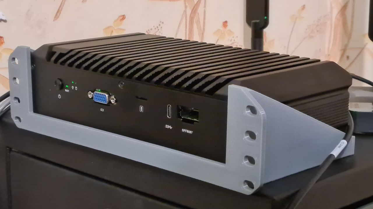 10" inch rack shelf for server/PC Qotom series Q203* in New design (for example Qotom Q20331G9) - photo 3