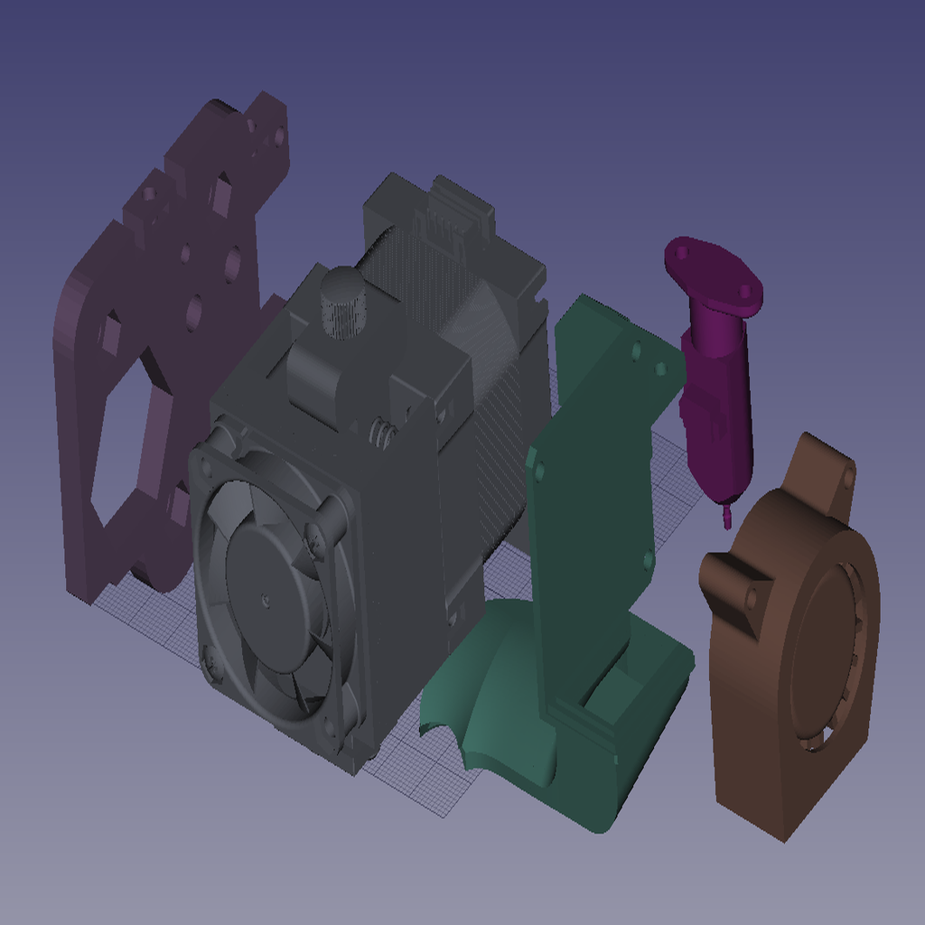 Ender 3 modular Hemera mount (no X build volume loss) - photo 2