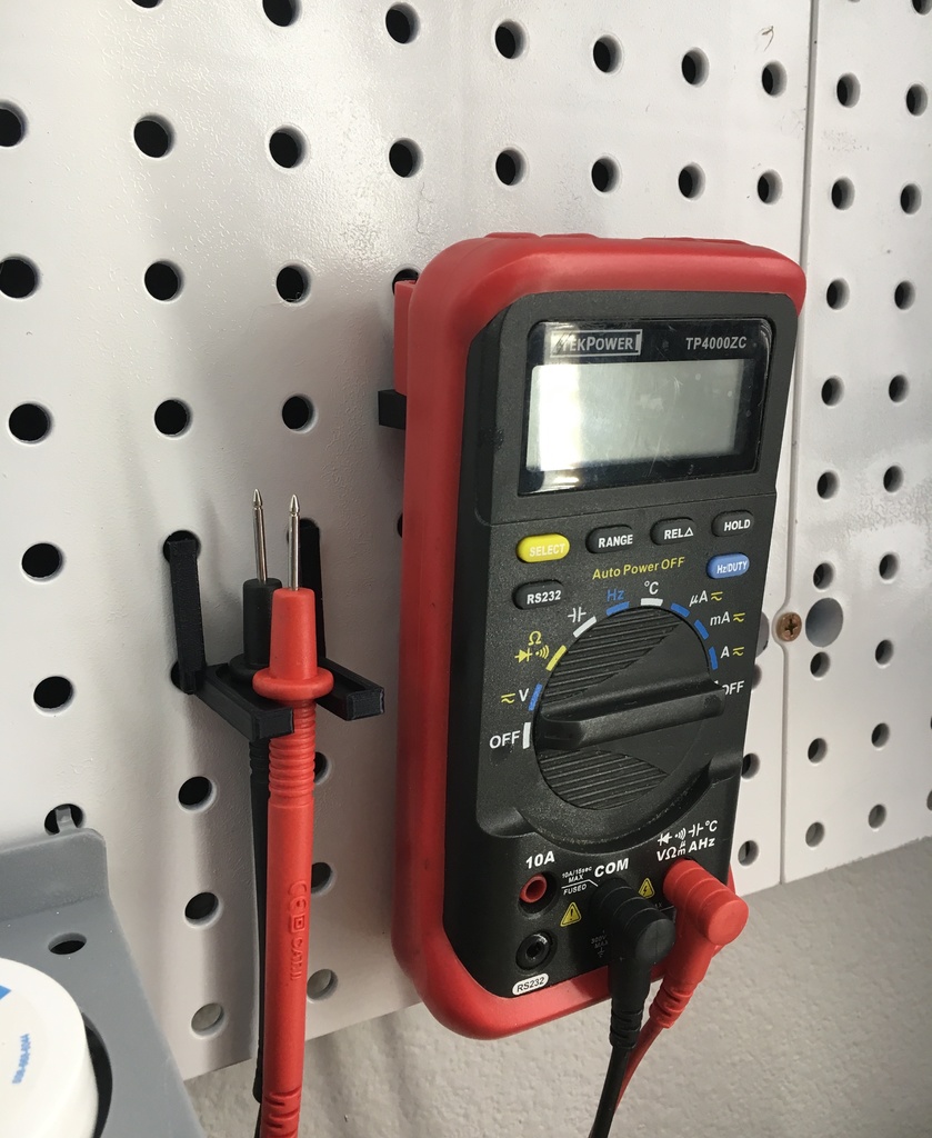 Peg Board Multimeter holder
