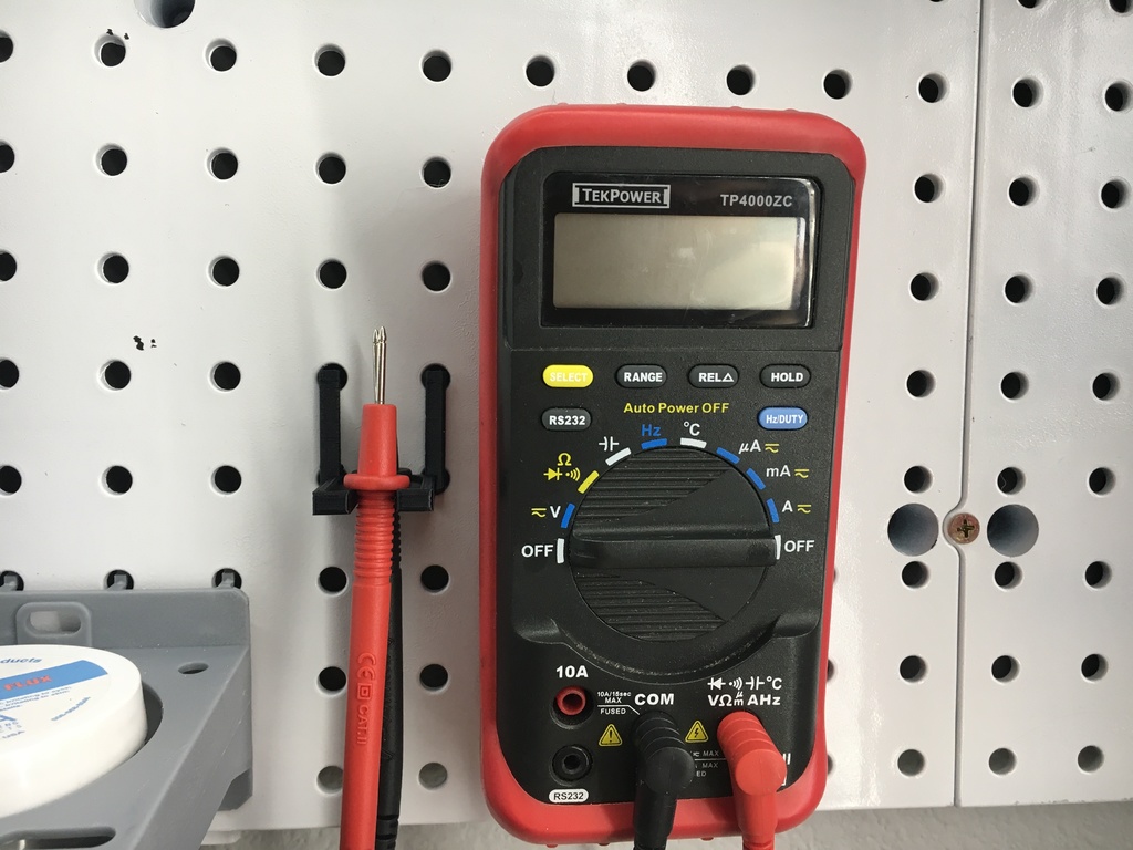 Peg Board Multimeter holder - photo 2