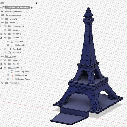 Game of Life Replacement Part (Eifelturm)