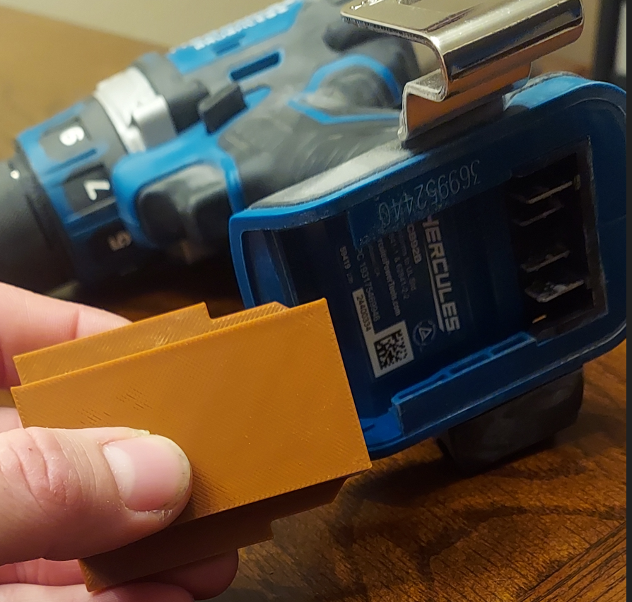 Hercules Tool Mount (battery slot insert) Hercules Battery Mount - photo 2