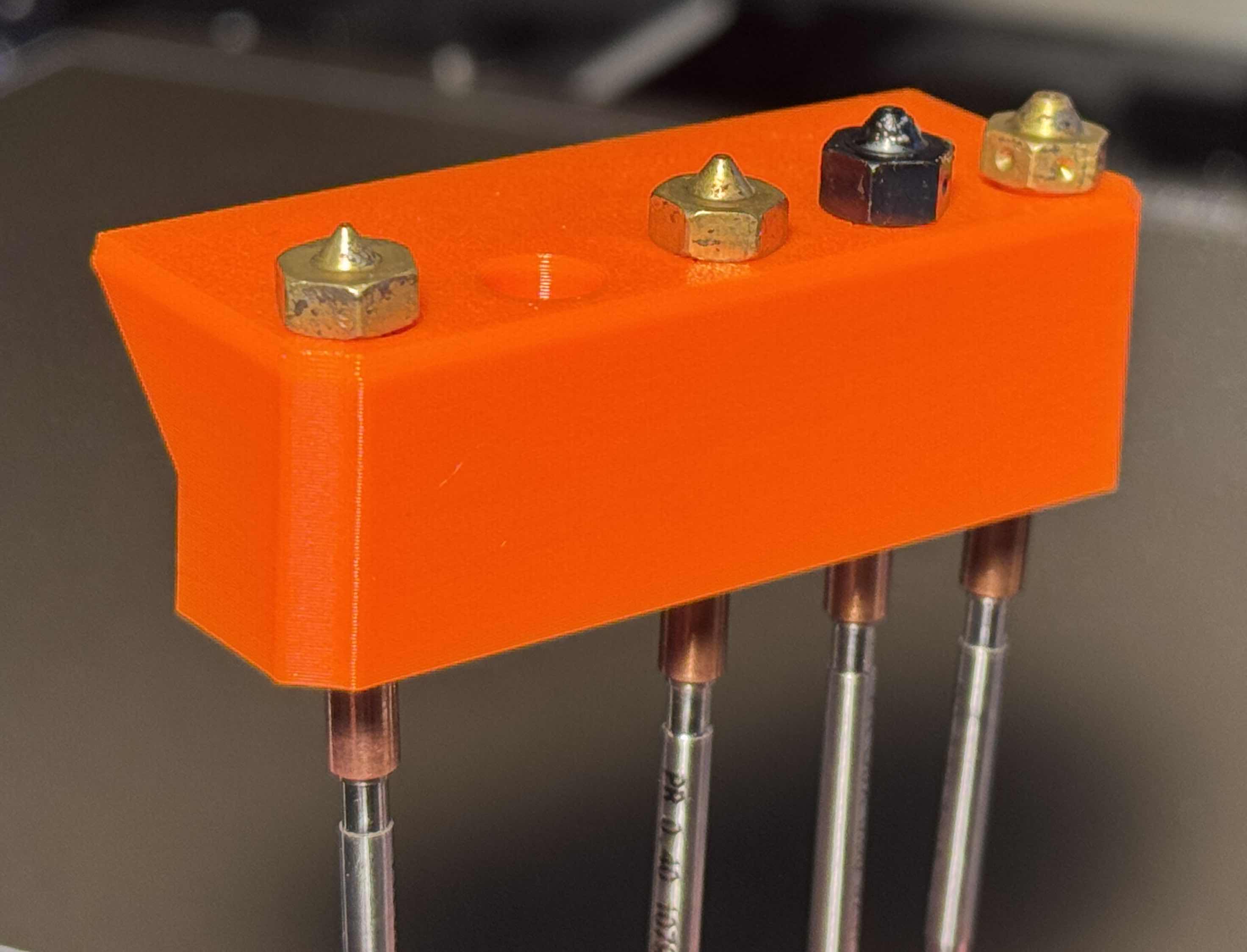 Remixed for 6x2mm magnets - Prusa Core One magnetic nozzle storage - photo 3