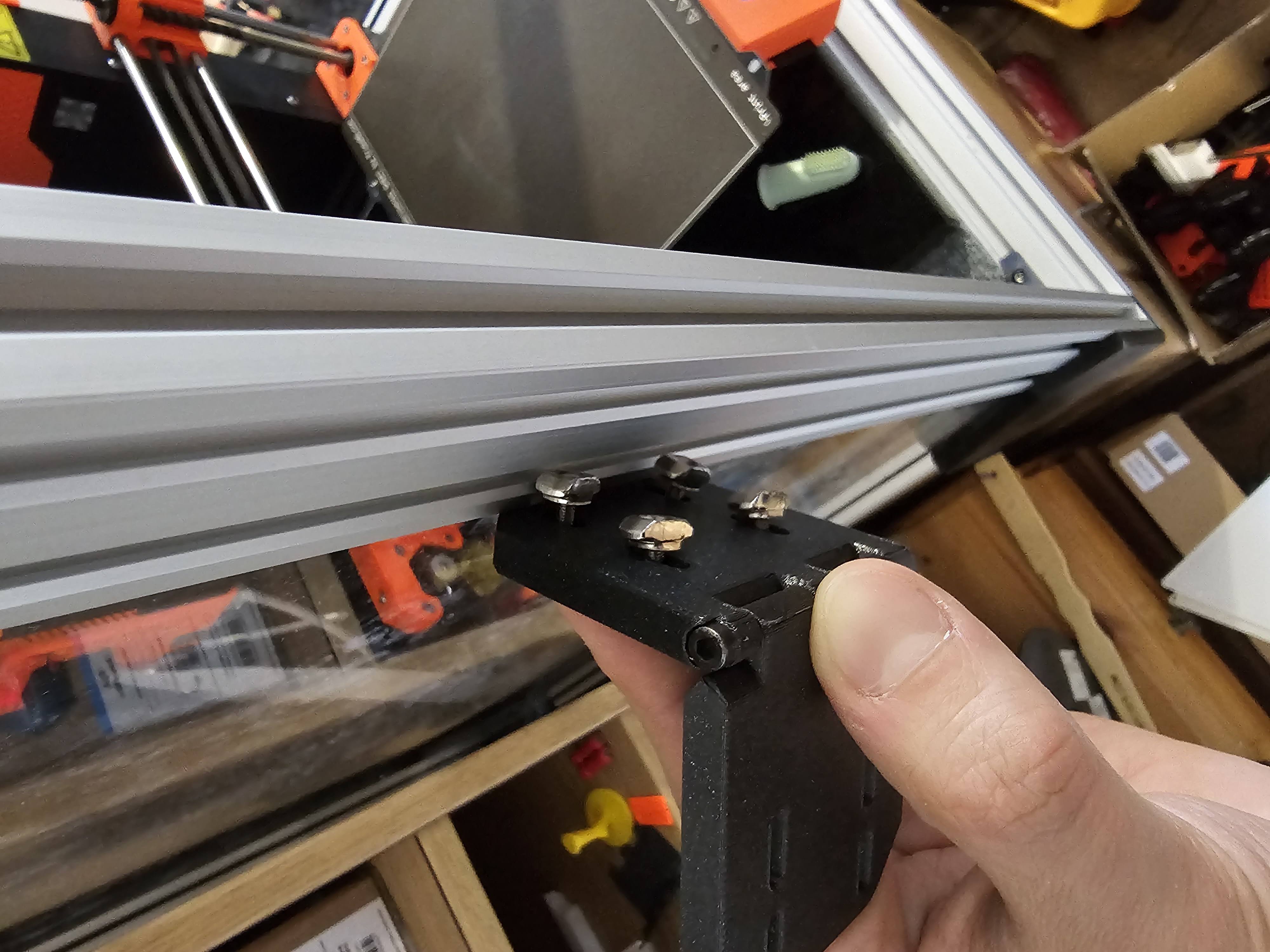 Smooth Door Hinge (V-slot, M3 screws, plexiglass, plexi, regulated) - photo 2