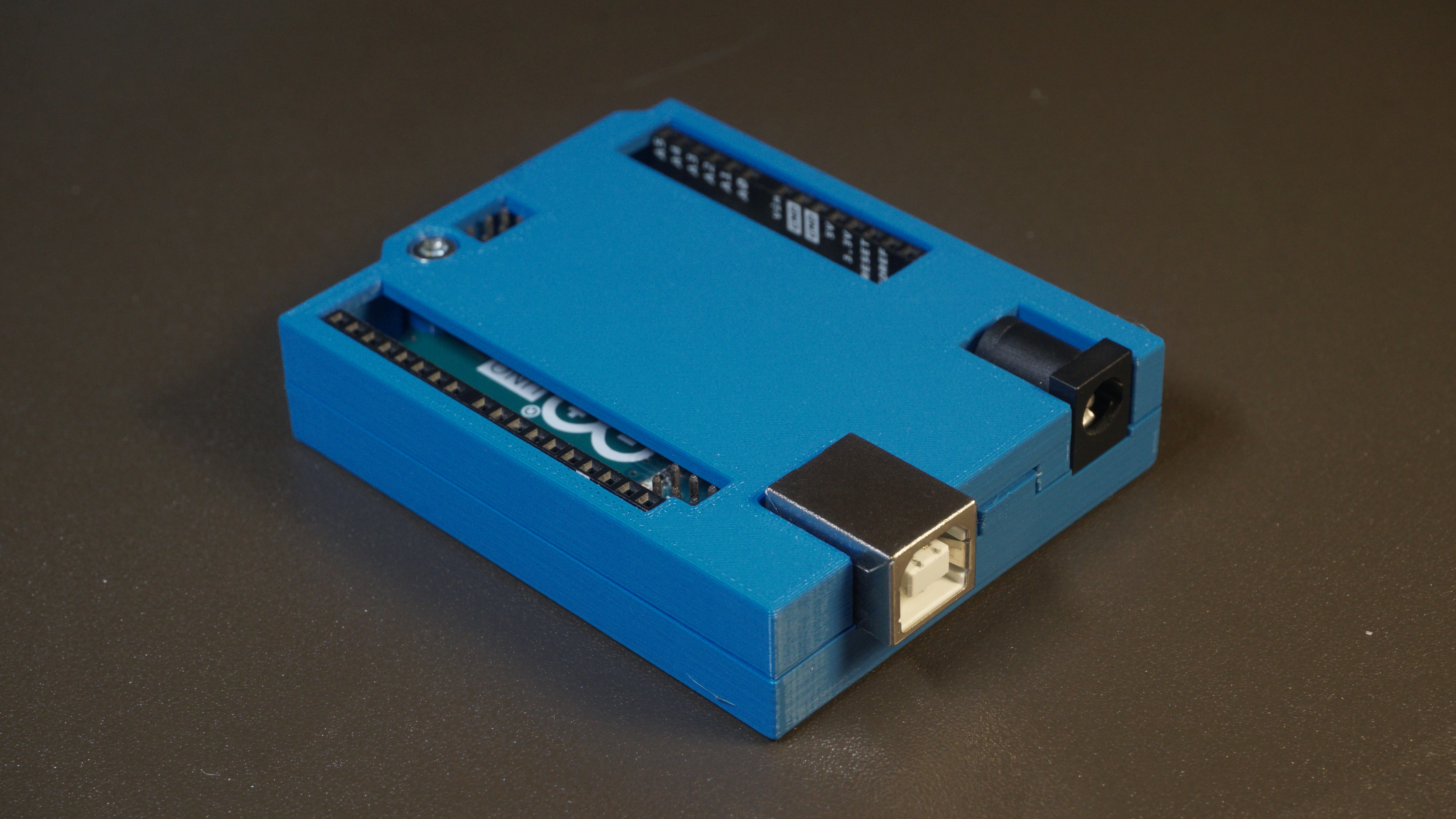 Arduino uno case with breadboard mount - photo 4