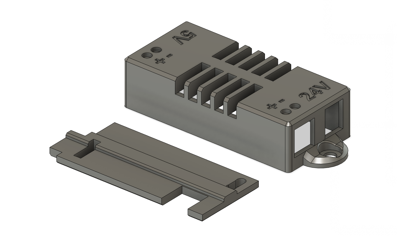 24V to 5V (Coax+USB) Buck Converter Case/Mount