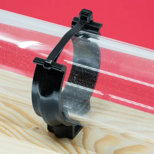 Snap-in Pipe Clamp – Zip Tie Lock – 20-120mm – 0.8-5.5in - LR Basics