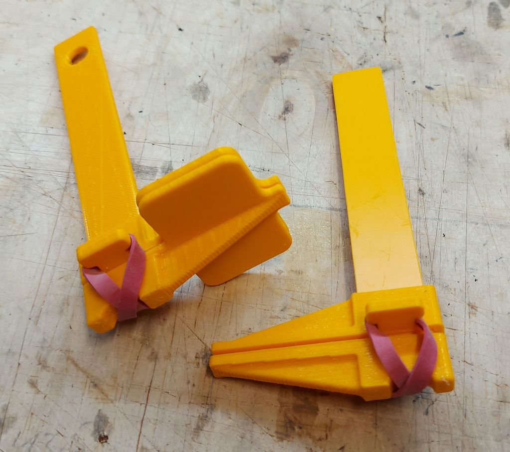 Clamp to glue with rubber band - photo 3