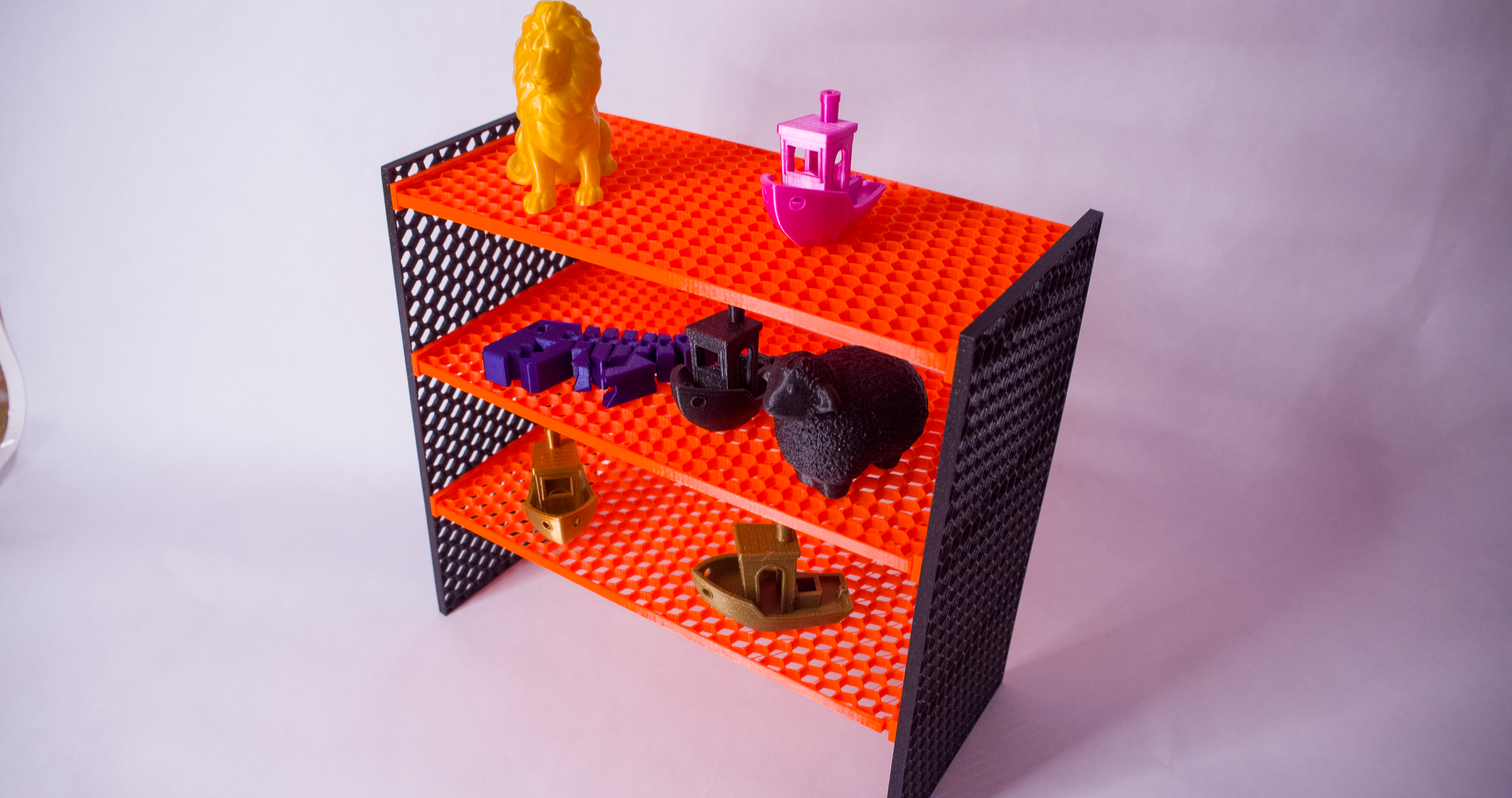 Hexagonal Desktop Shelf