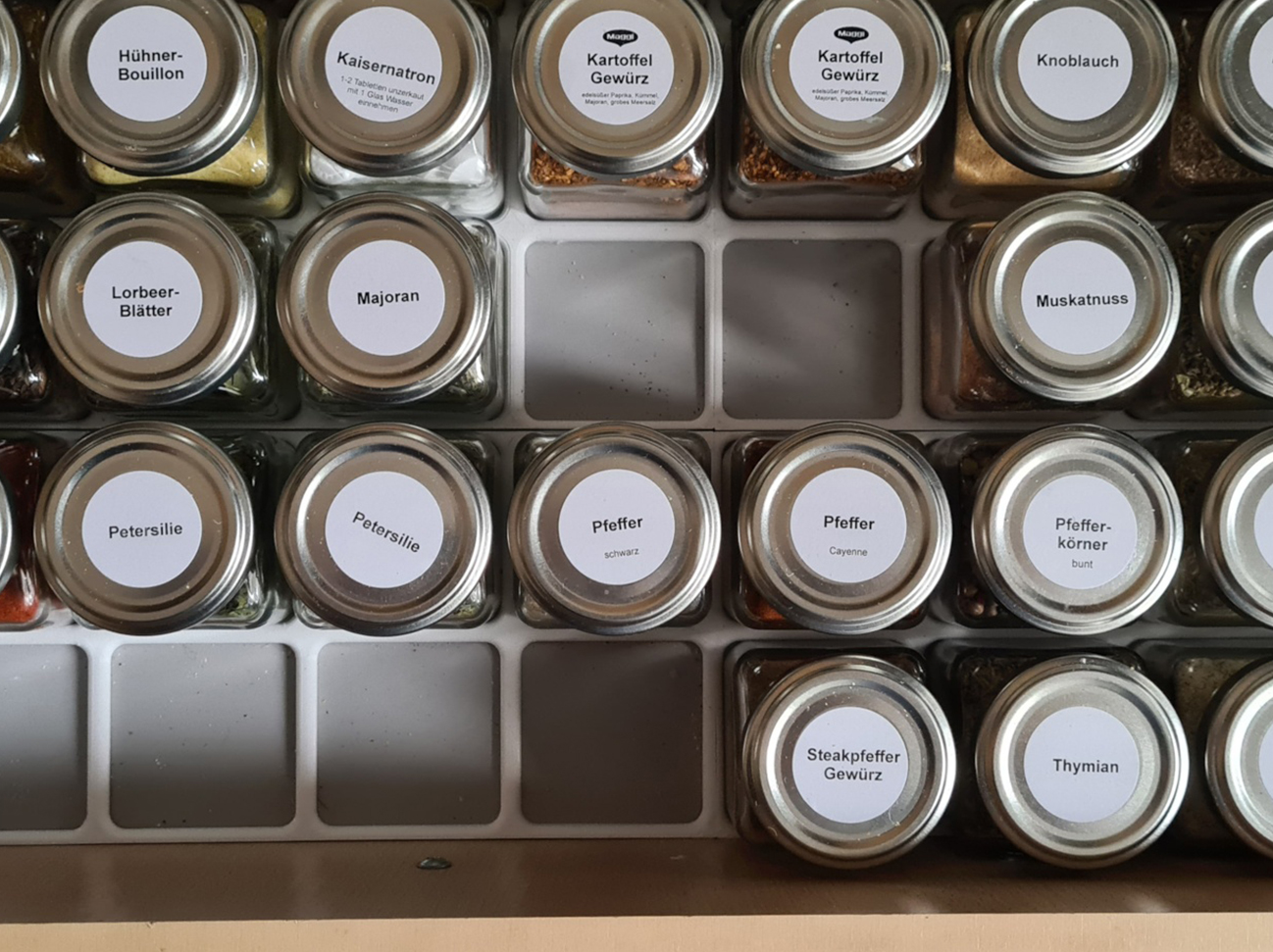 Spices holder grid kitchen drawer - Drawer Organizer - photo 3