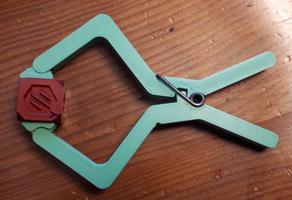 Spring clamp with a clothespin spring