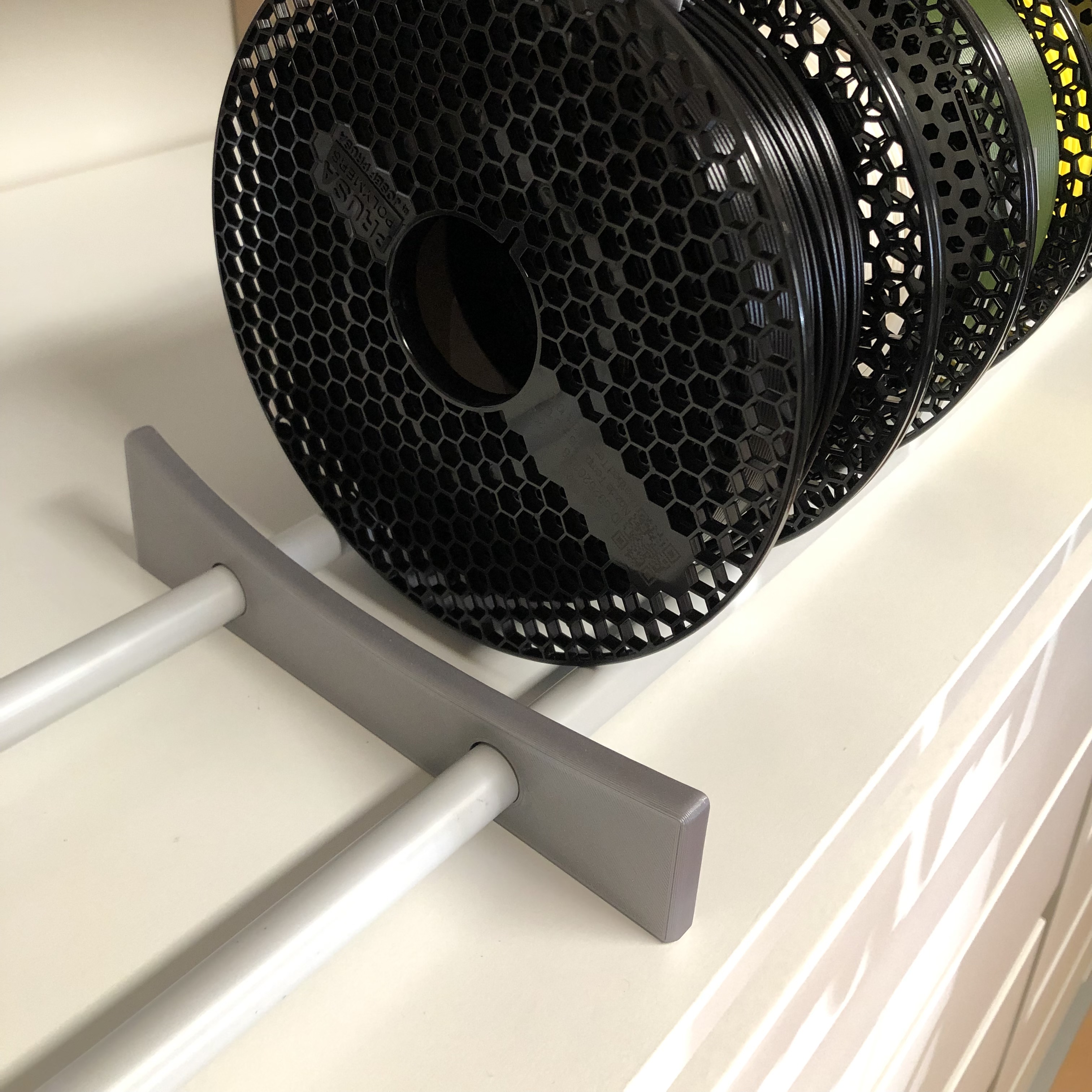 Prusament/Filament/Spool Shelf using 16mm PVC Pipe