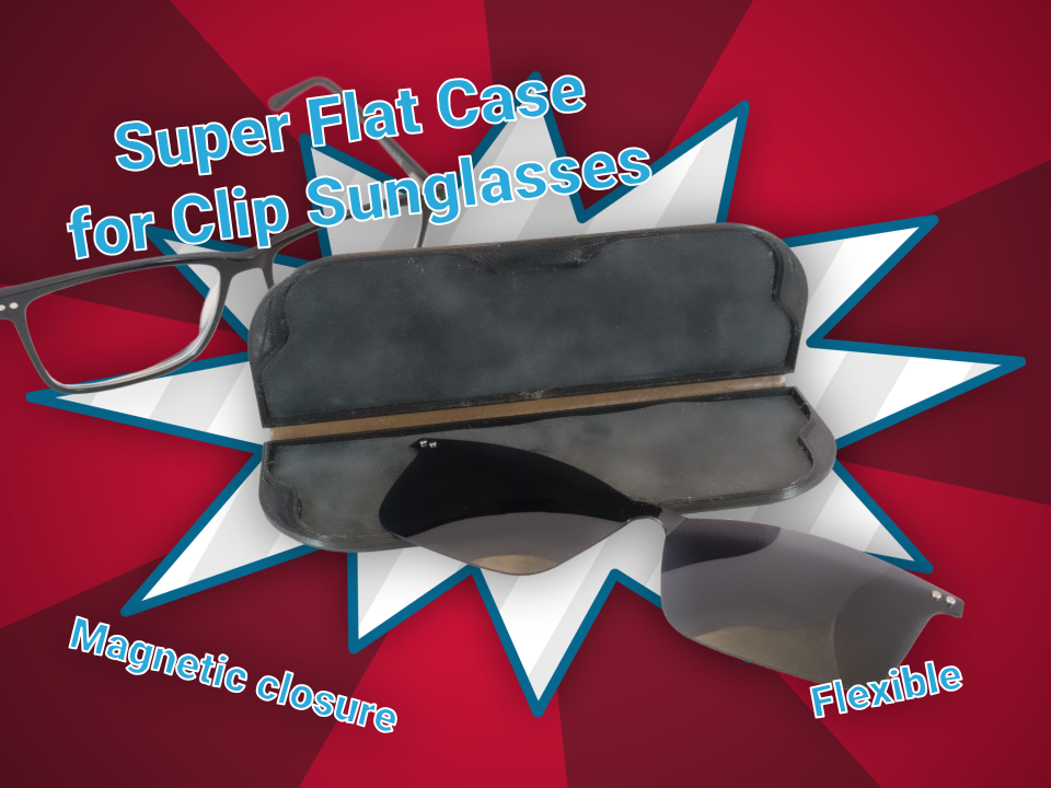 Super Flat Case for Clip Sunglasses