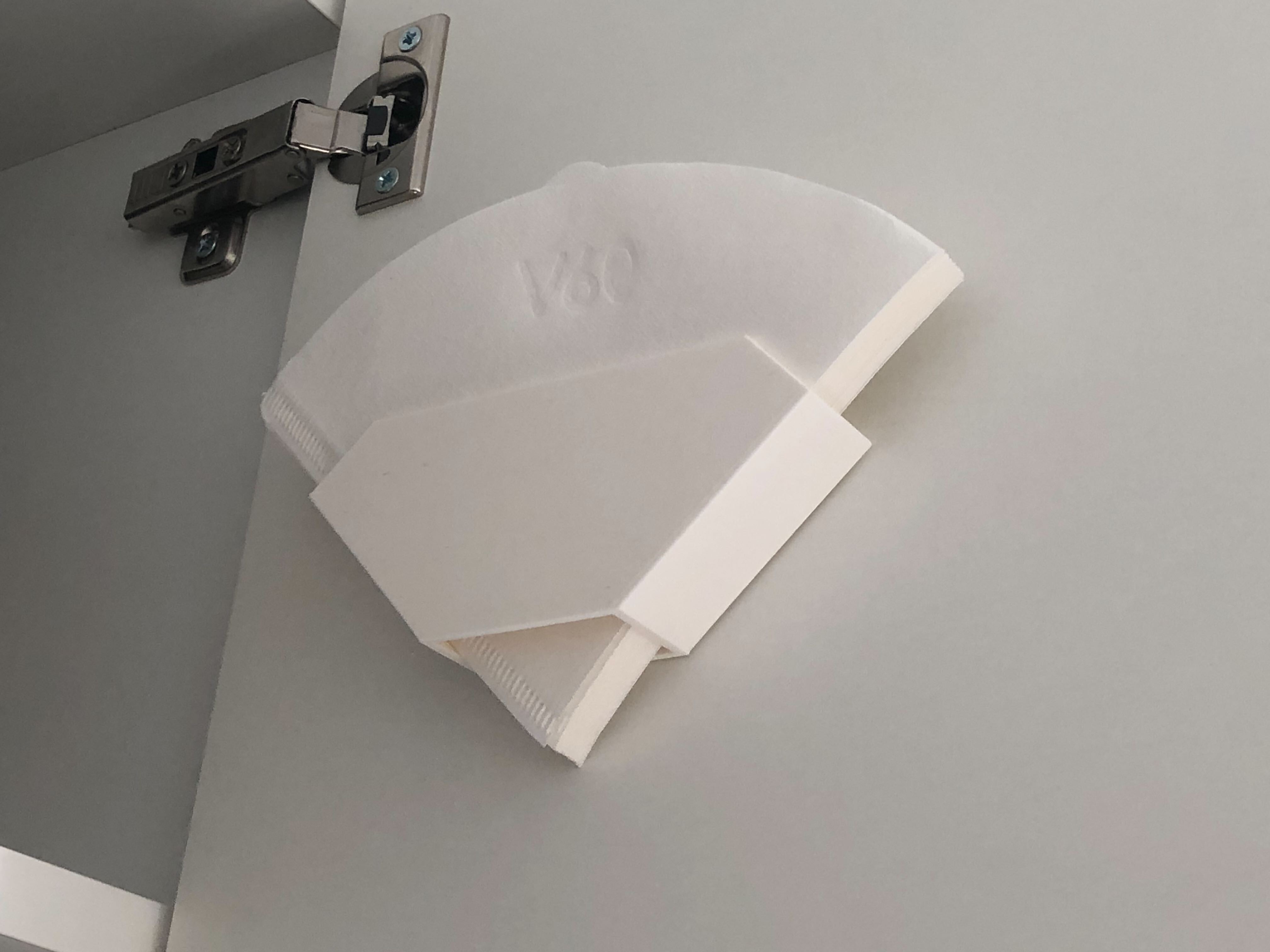 Hario V60 Filters holder (wall/door mount)