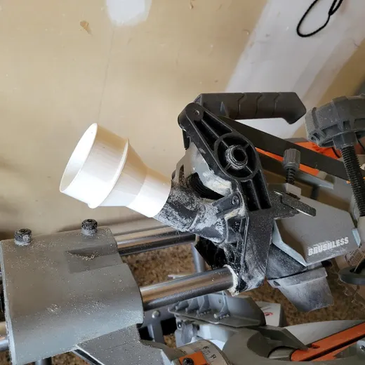 Ridgid Shop Vac to Ridgid Miter Saw Vacuum Hose Adapter