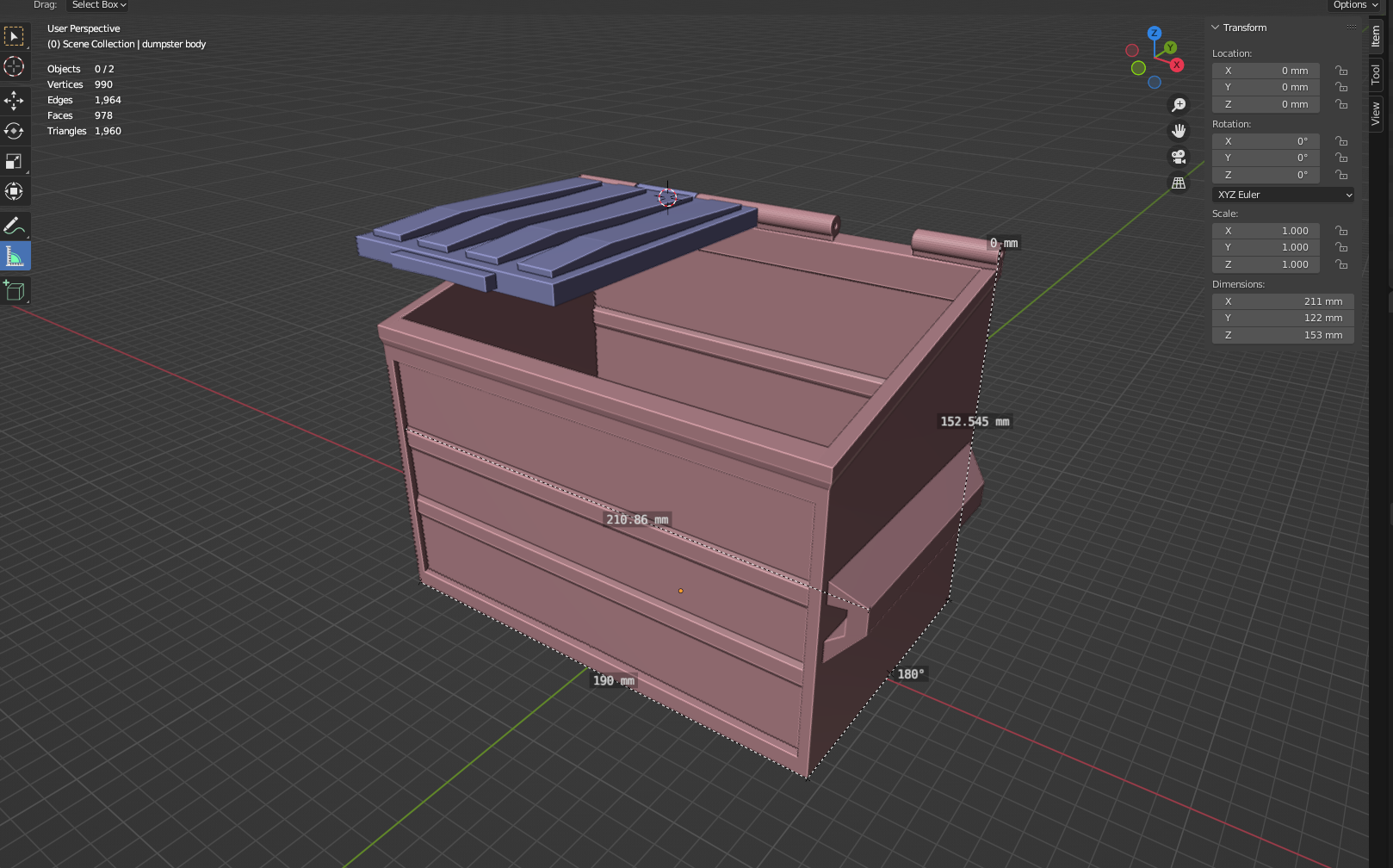 Small Dumpster Garbage Bin for failed prints - photo 3