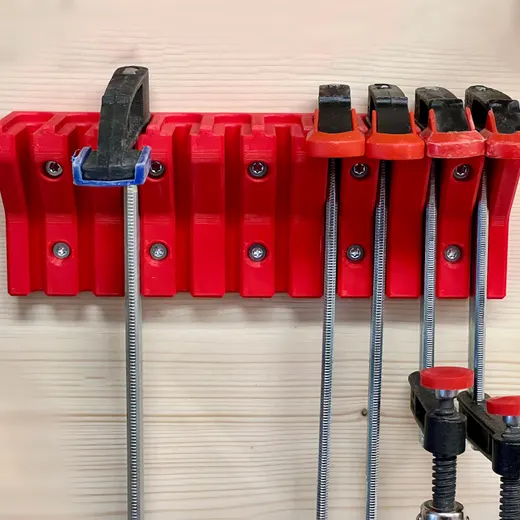 Compact F-Clamp Holder for Regular and Small Clamps