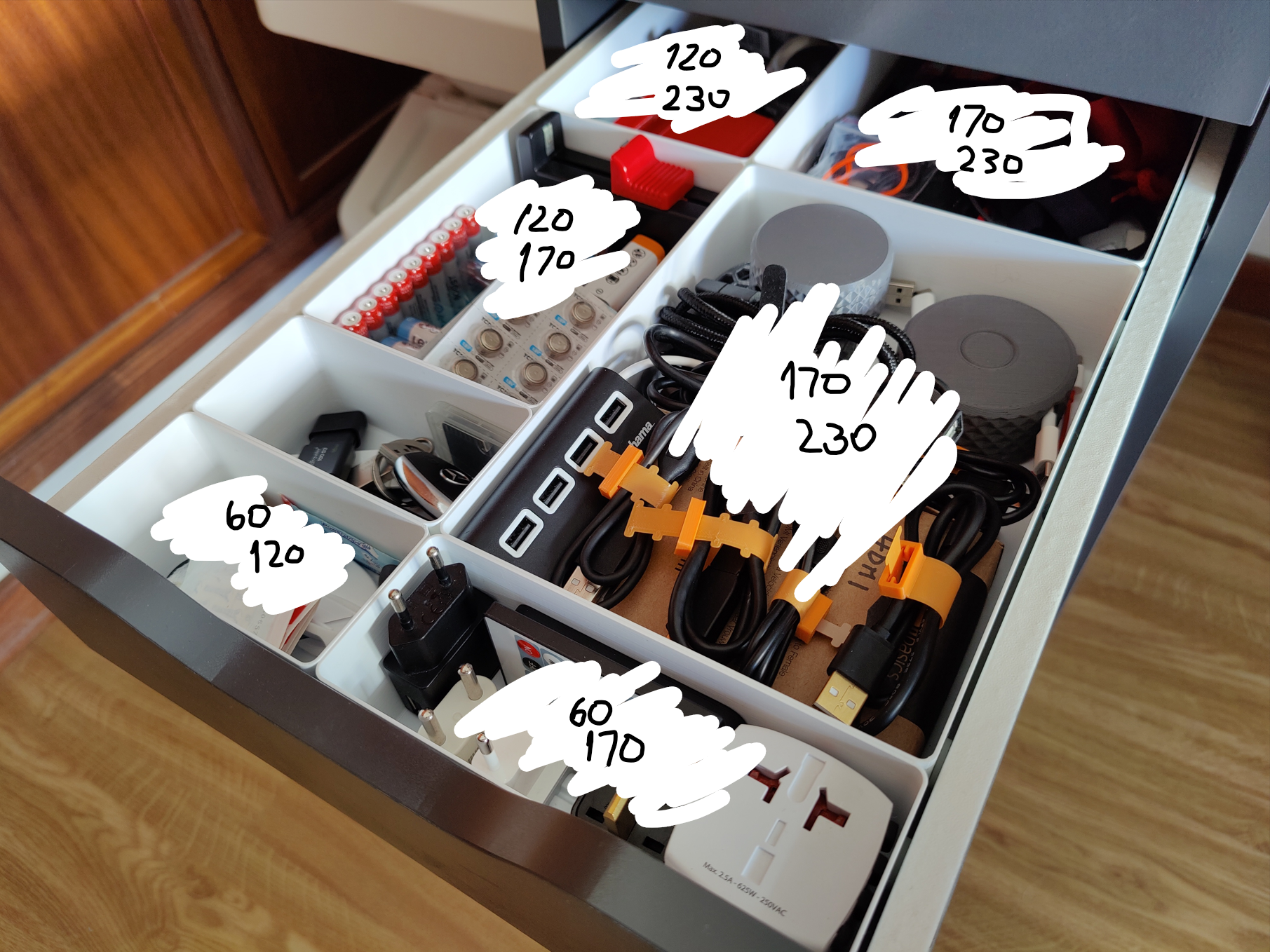 Drawer Organisers Universal/IKEA ALEX - photo 4