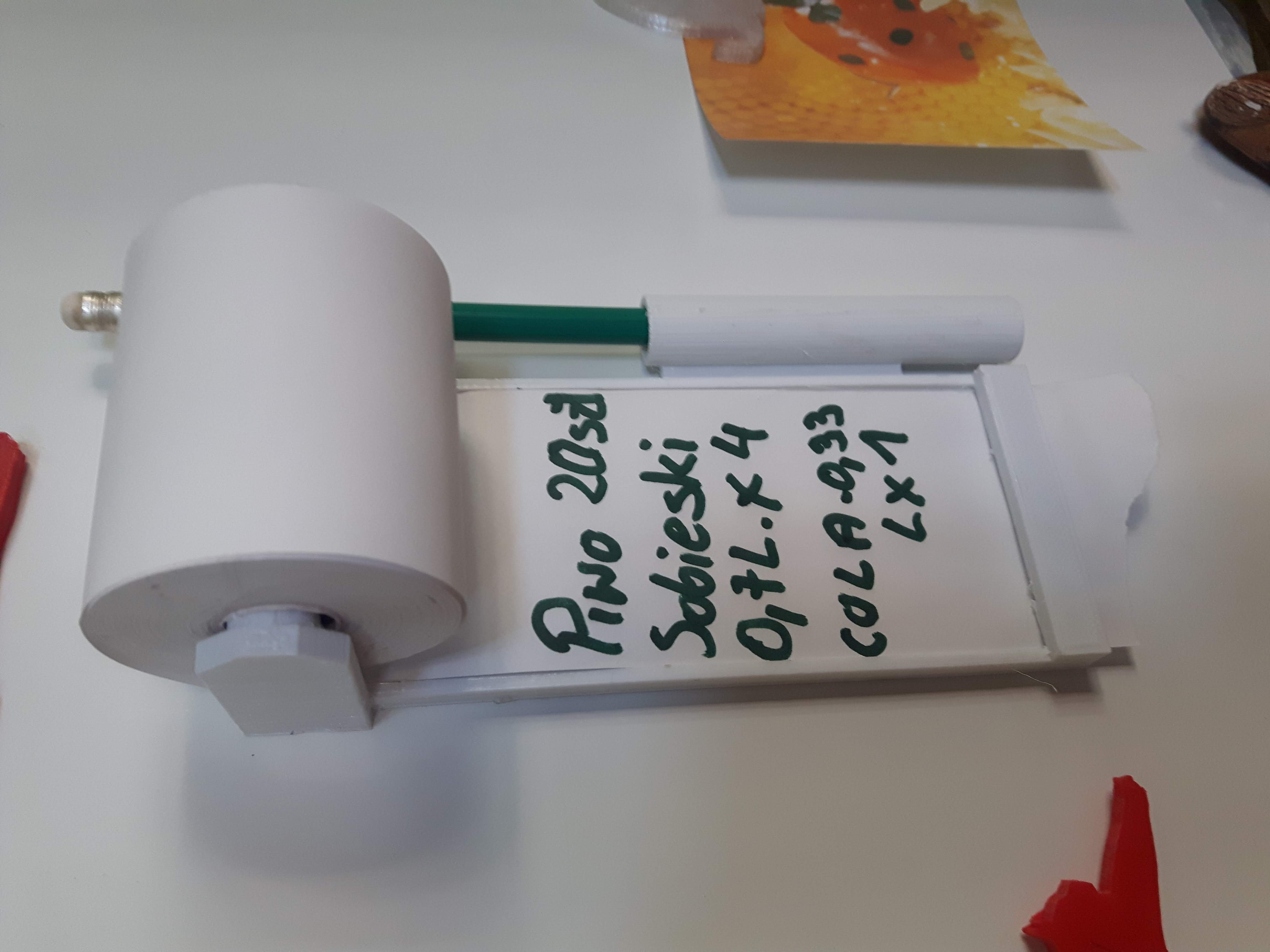 Kitchen notepad magnet
