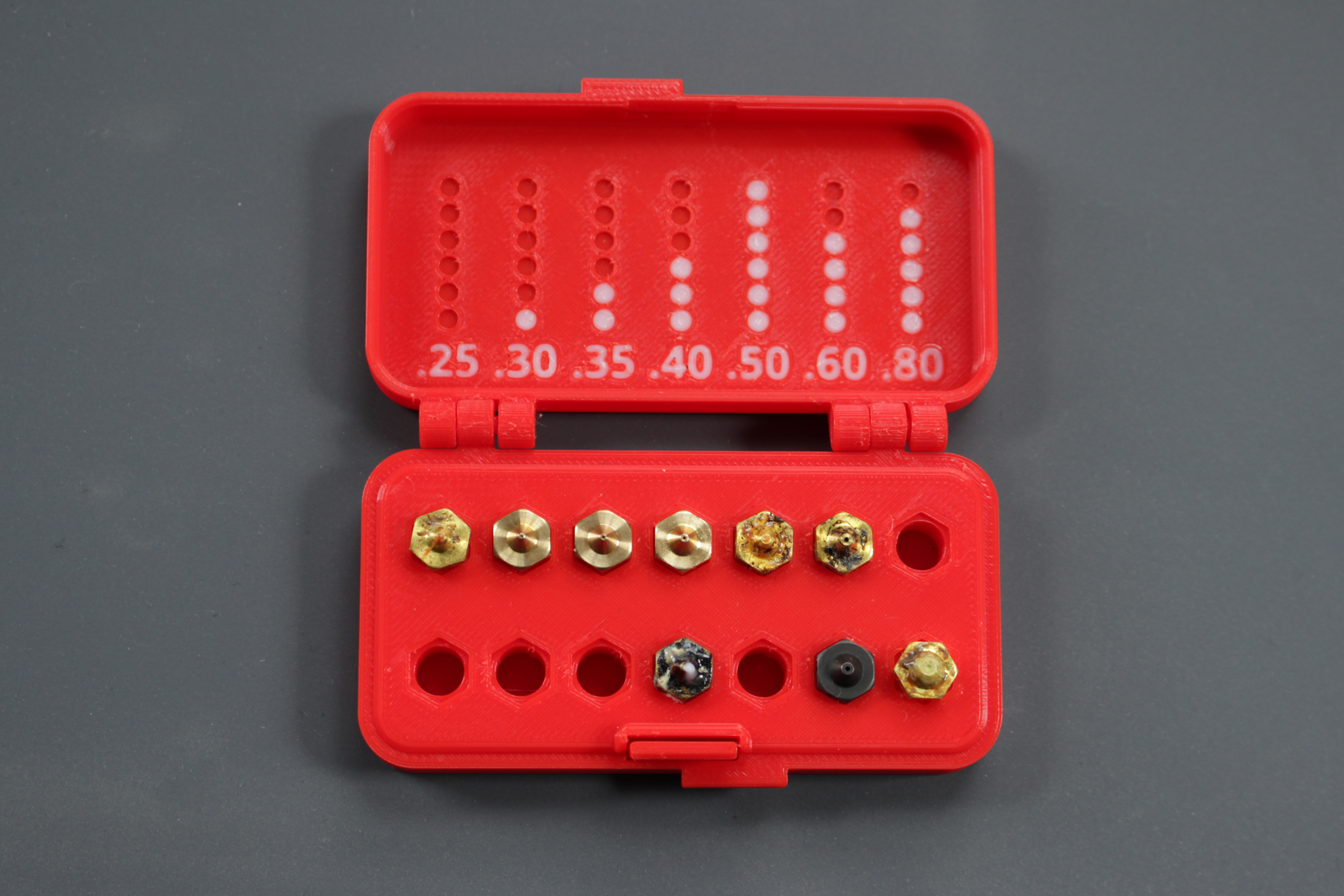 Nozzle box (print-in-place with labels)