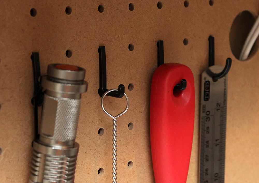 Customizable Peg Board Hook
