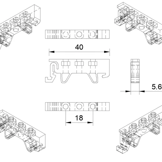 DIN rail clip - photo 4