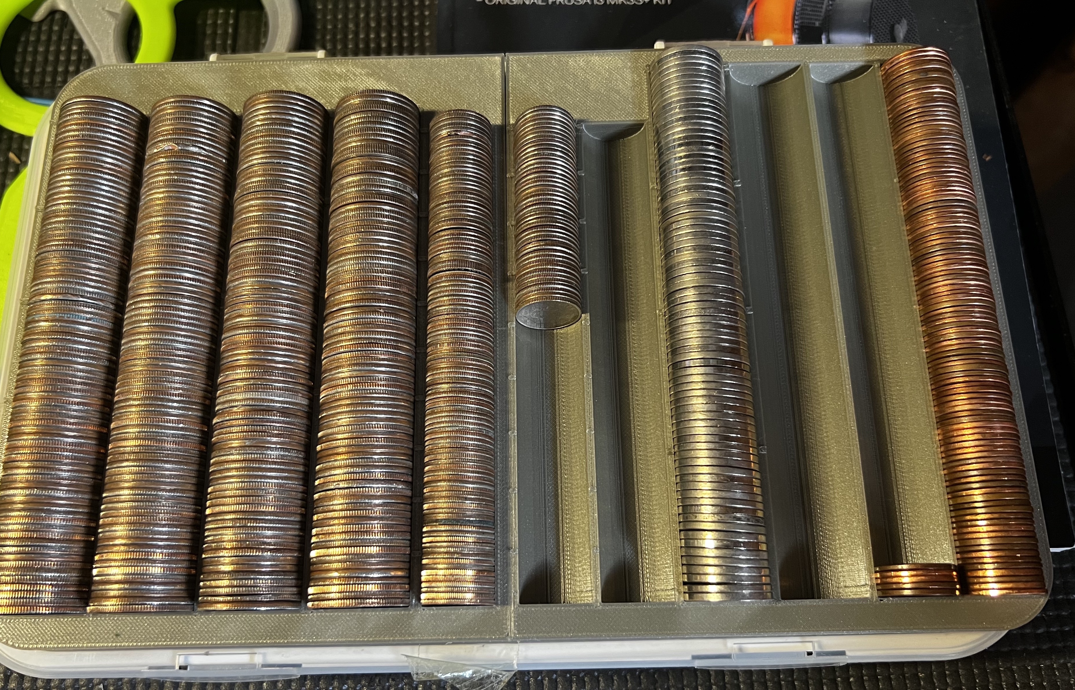 Coin tray for US coins
