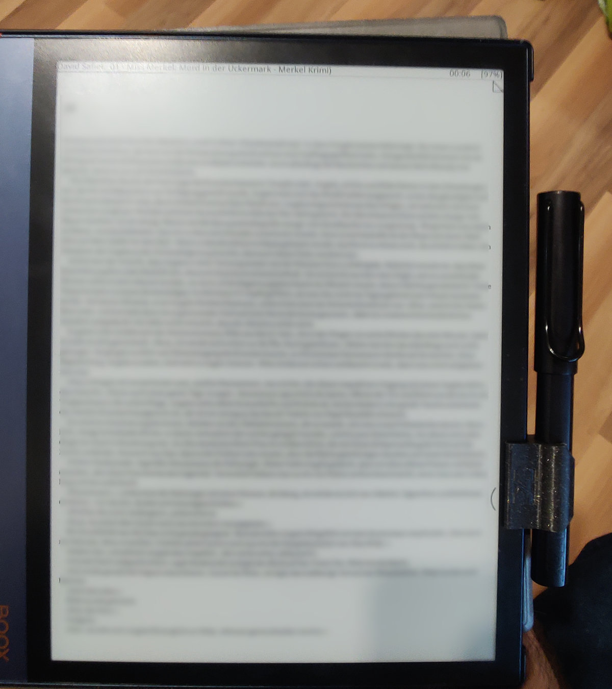 Lamy al-star emr stylus clip for the Boox Note Air 2 with Folio case - photo 2