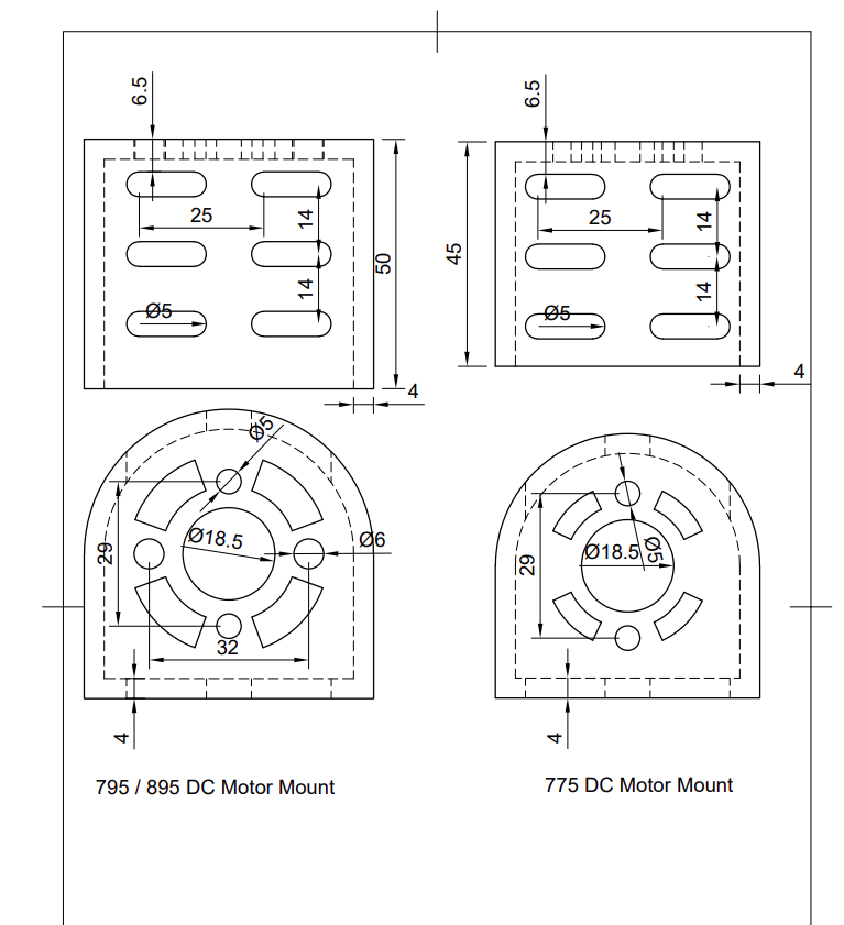 775/795/895 DC Motor Mount - photo 3