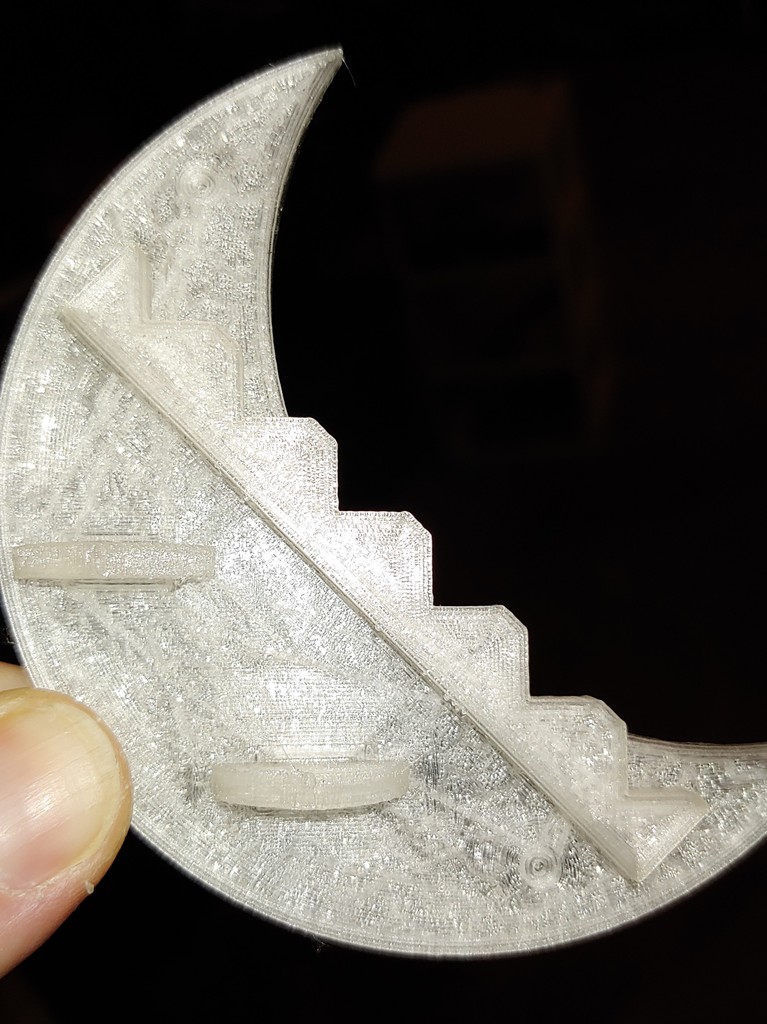2D/3D Parametric Moon Shelf for 3D Printer/CNC Router/Laser - photo 4