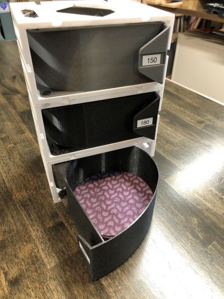 Modular sanding disc storage V1