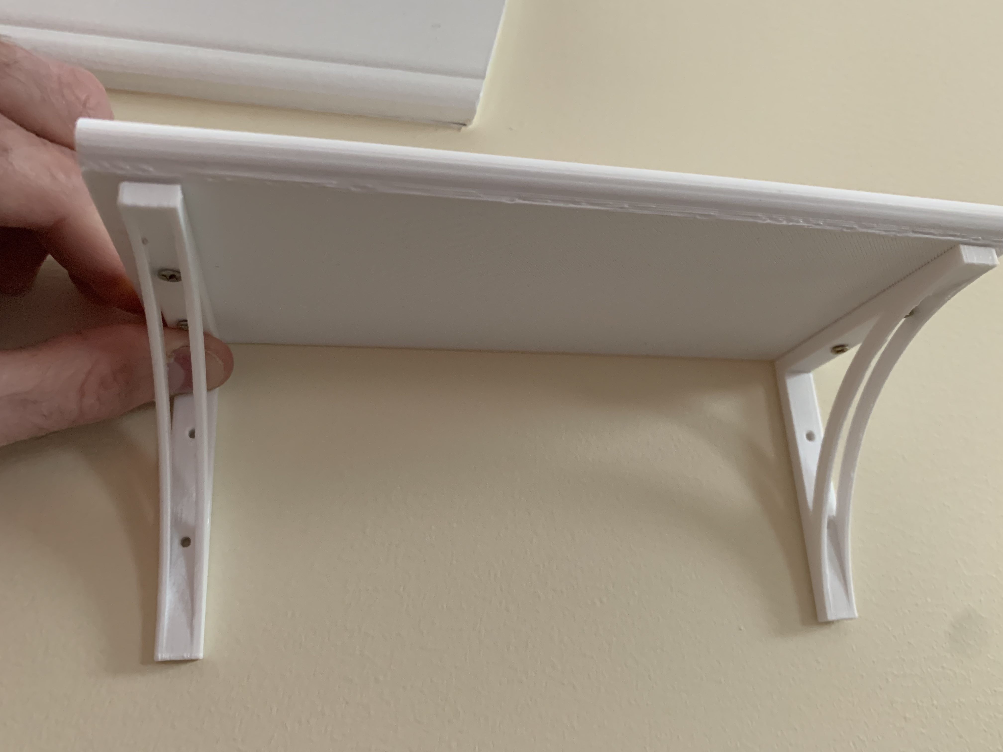 Micro shelf with bracket and lip - photo 3