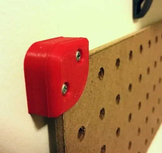 Peg Board corner and center support mount