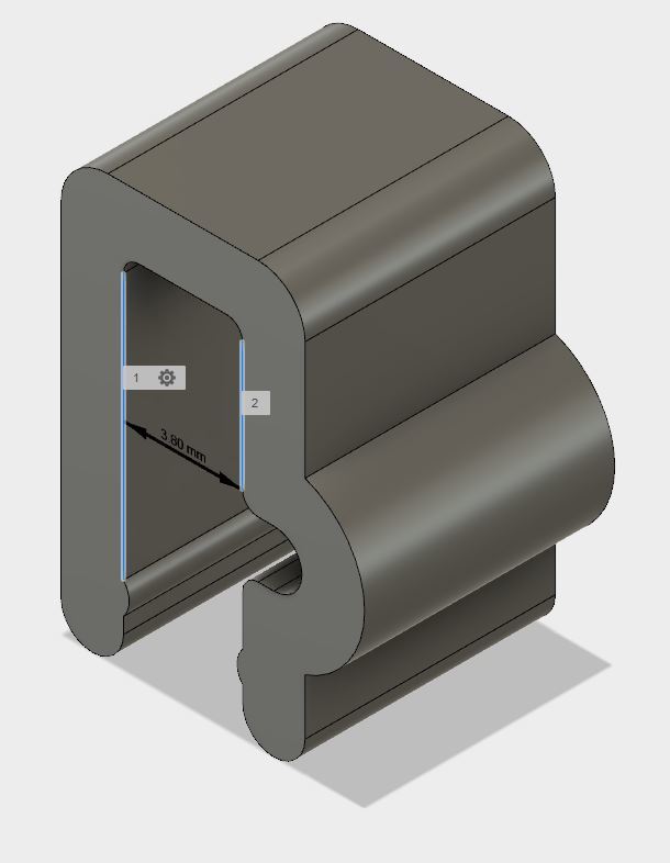 1.75 mm Clip for a Clas Ohlson filament role 