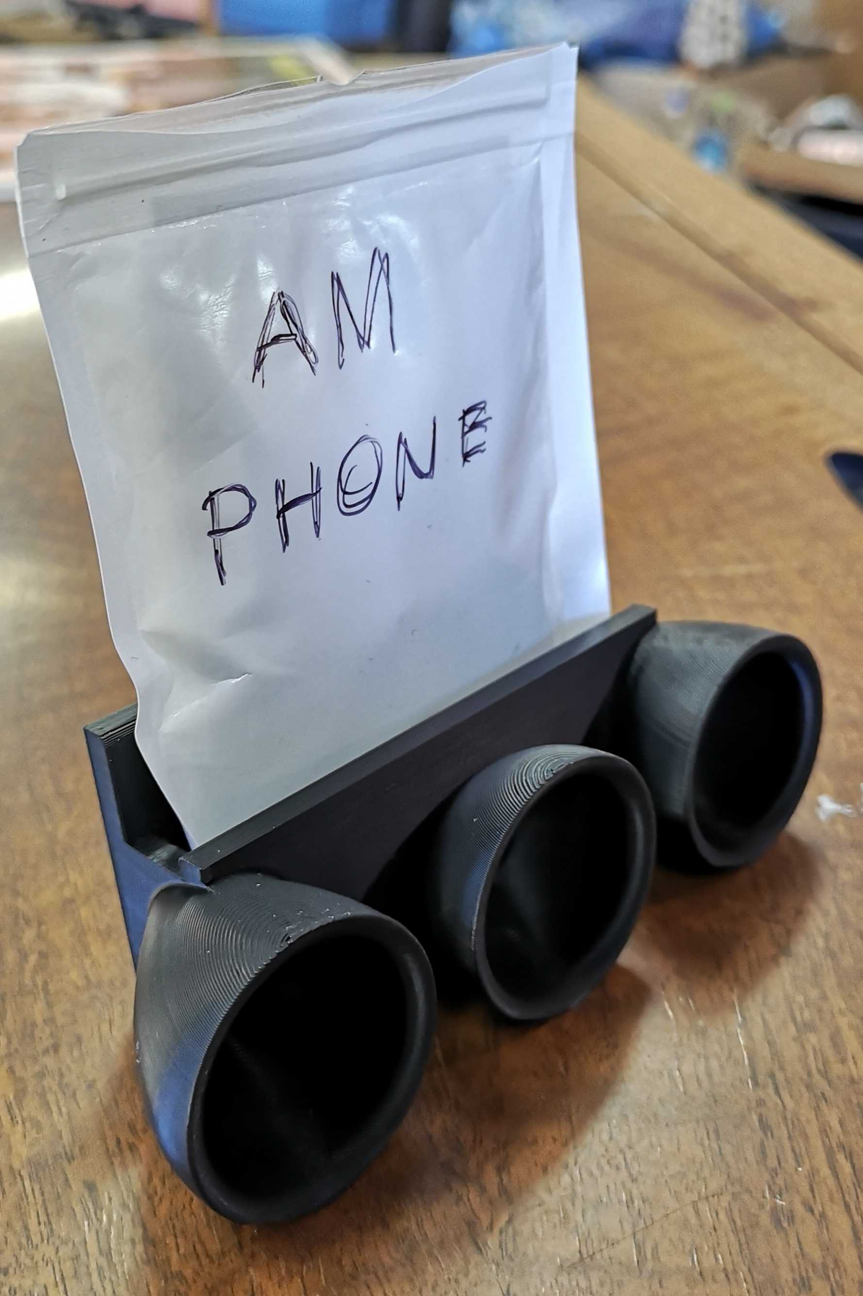 Passive Speaker/Amplifier Phone Stand for Bottom-Speaker Phones