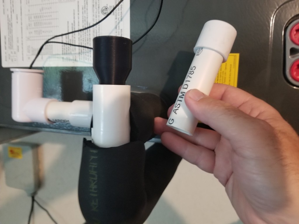 Home AC Condensation Drain Line Vacuum Adapter