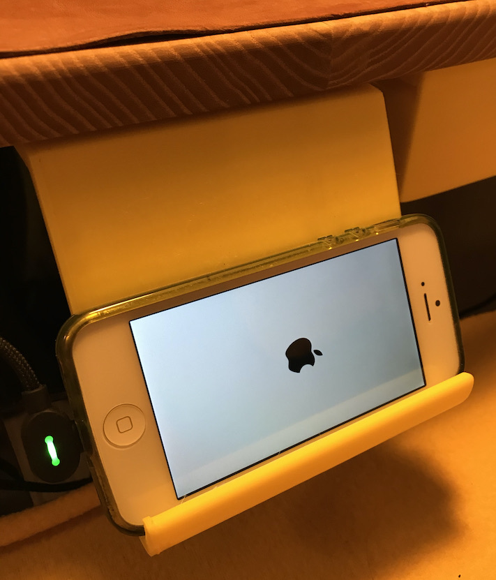 Under Desk Smartphone Shelf