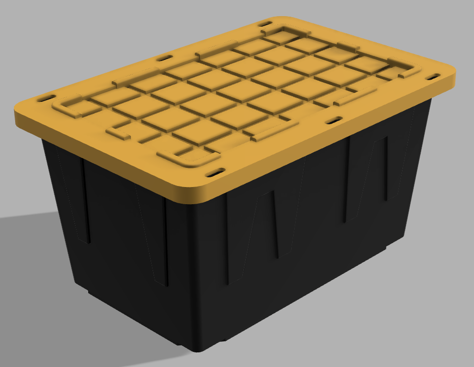 Updated LID Lowes Mini Box (Teeny Tote) with Original Lid and Flat Lid