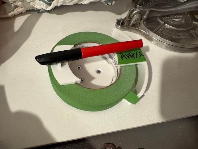 Tape Holder With Marker Holder (Kitchen Stickin)