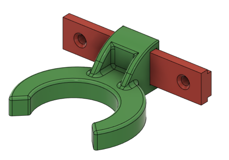 Kitchen clip for base panel (Sockelblende)